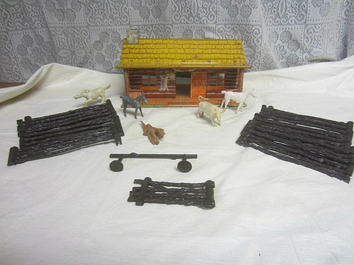 Marx bar ranch tin litho - marx, bar-m-ranch