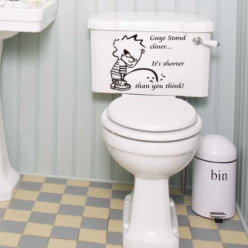 Bathroom toilet art vinyl - bathroom,