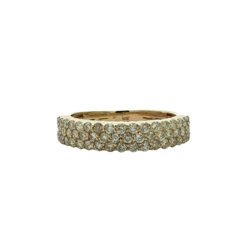 10k yellow gold - gold, pave