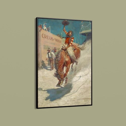 Newell wyeth bronco buster - buster,