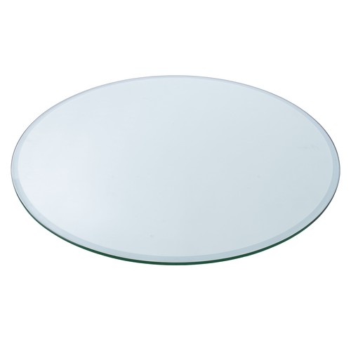 Round tempered table - round,