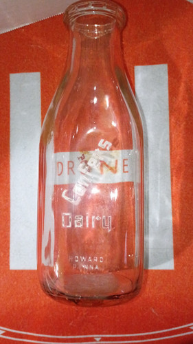 Vintage milk bottle confers - milk,