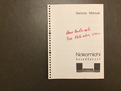 Nakamichi soundspace service - nakamichi, 7