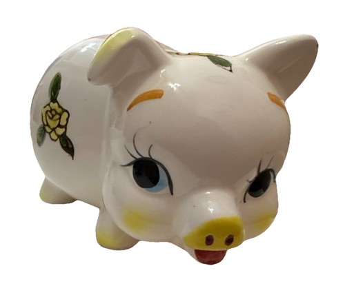 Vintage porcelain piggy - porcelain,