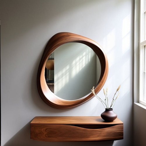 Antique walnut wooden - antique, frame
