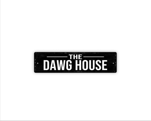 The dawg house sign - sign, wall
