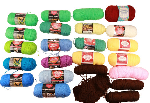 Mixed brands colors yarn - brands,