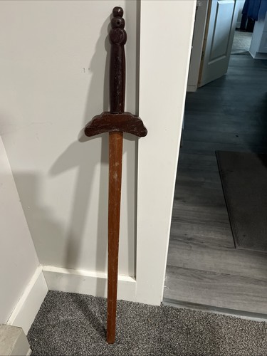 Vintage wooden sword - toy, /
