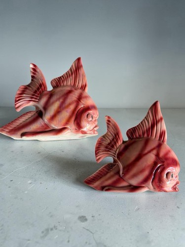 Vintage ceramic fish figurines - vintage,