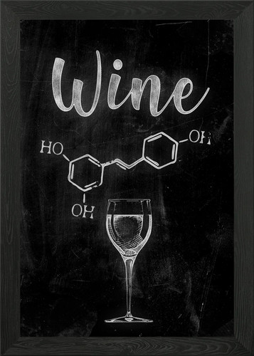 Wine sign framed - framed, art