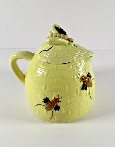 Vintage honey pot beehive jar - honey,