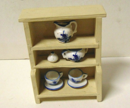 Vintage doll house - doll, wood