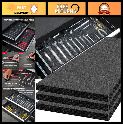 Foam tool box inserts - inserts, 48x24x1"