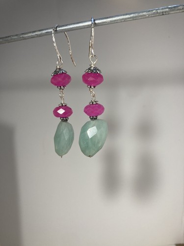 Raw aquamarine and pink - raw,