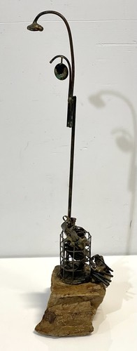 Mid century metal sculpture - century,