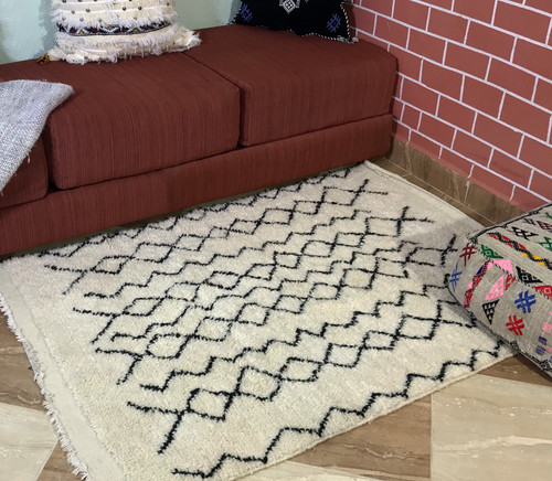 Morrocan rug 3x5 feet hand - morrocan,