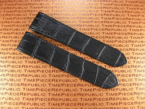 New 20mm black leather strap - leather,