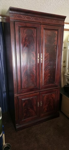 Solid oak mahogany coll - mahogany,