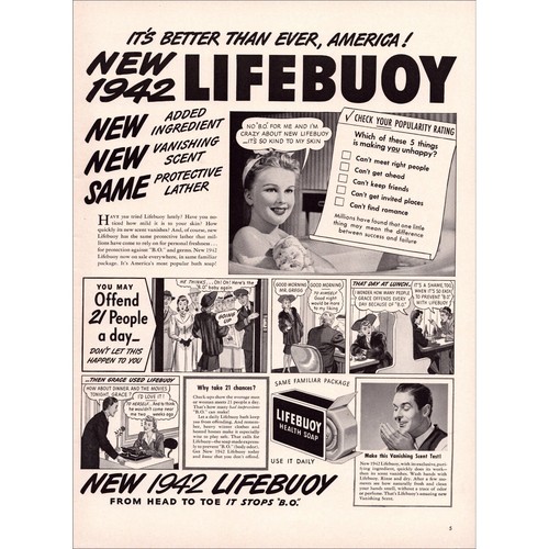 1942 lifebuoy soap - 1942, comic
