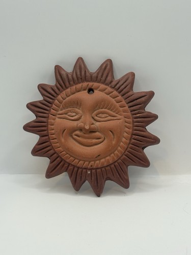 Vintage terracotta sun - 3.5”,