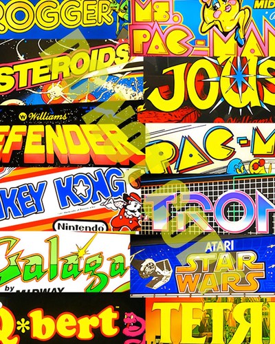 Retro 1980s video arcade - video,