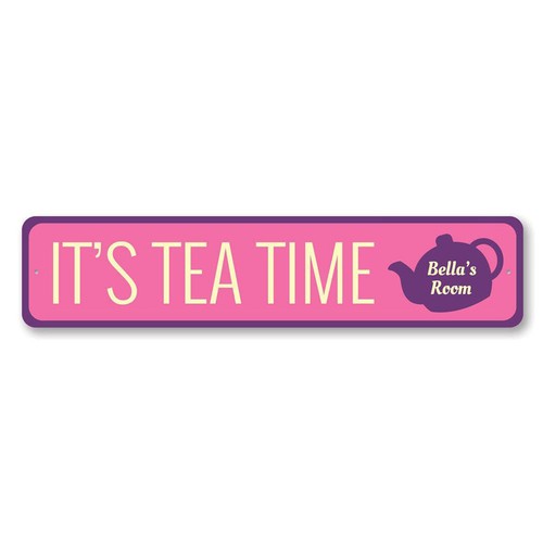 Tea time sign personalized - tea, sign,