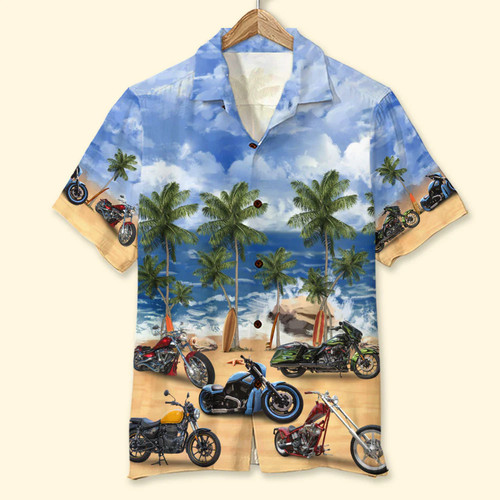 Vintage motorcycle beach - beach, shirt