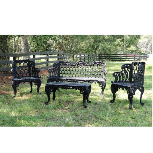 Victorian garden bench patio - victorian,