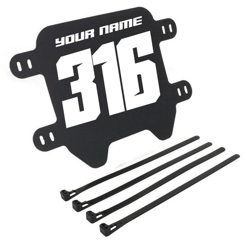Universal front number plate - front,