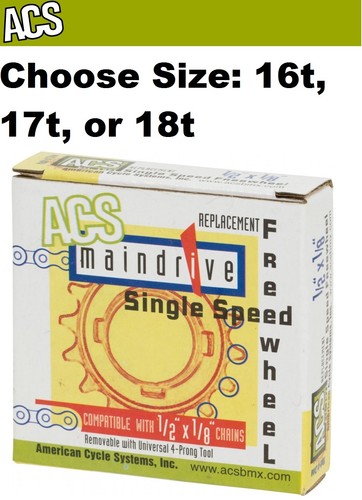 Acs maindrive freewheel - acs, 1/8"
