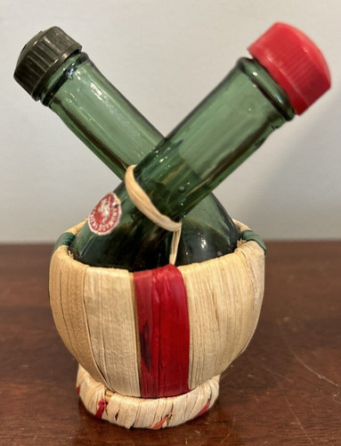 Vintage double chianti bottle - double,