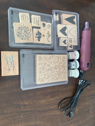 Lot stampin up rubber - up,