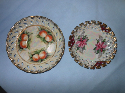 Vintage filigree plates one - 2,