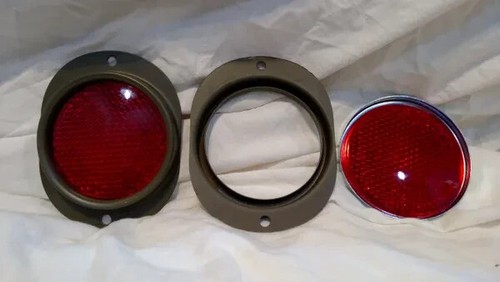 Pair red reflector lights - pair,