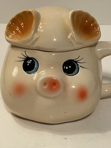 Pig face pink ceramic - ceramic, tea