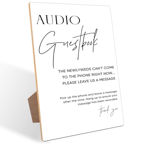Audio guest book - wedding, phone