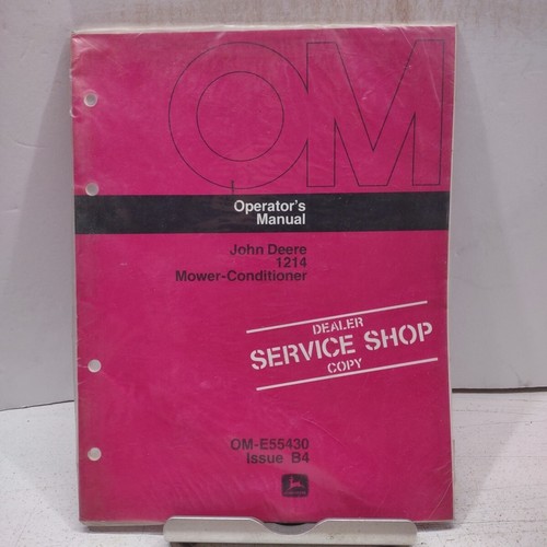 John deere owners manual - john, 1214