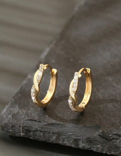 Aretes argollas oro 10k - argollas,
