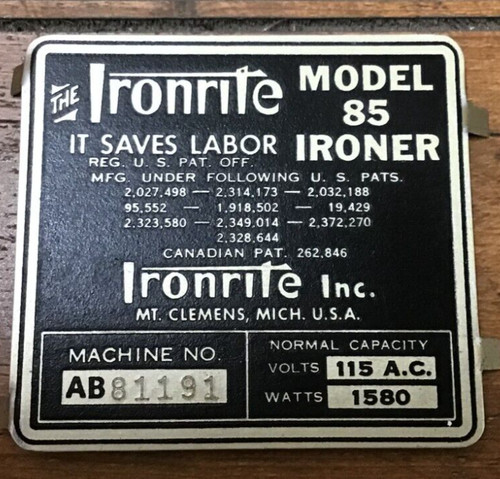 Vintage ironrite model - vintage,