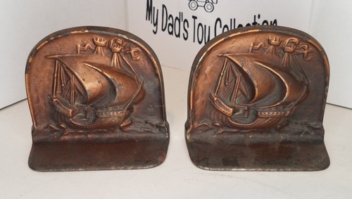 Vintage metal sailing ship - vintage,