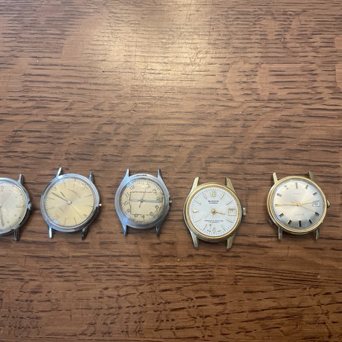 Vtg mixed lot watch faces - mixed,