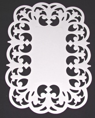 Pcs festooned rectangle - pcs,