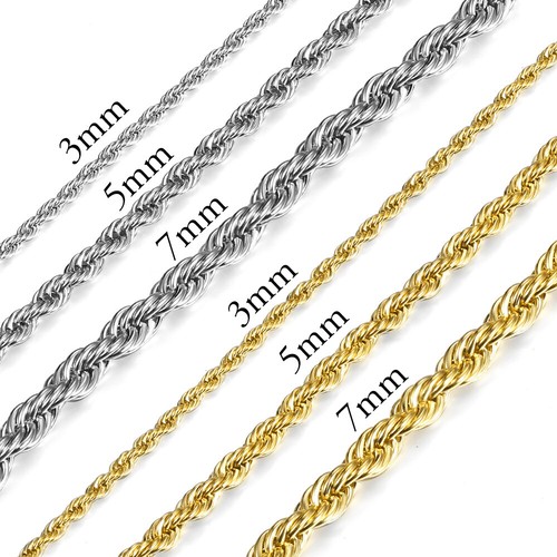 7mm twisted rope - 3/5/7mm, chain