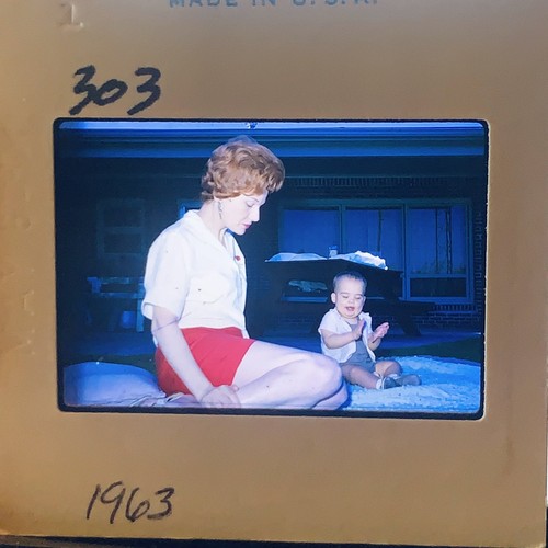 Vintage 1963 35mm slide - slide, mother