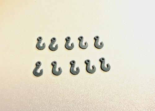 Resin hooks for model tow - resin,
