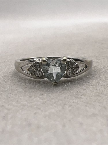 Cute solid 10k white gold - white,