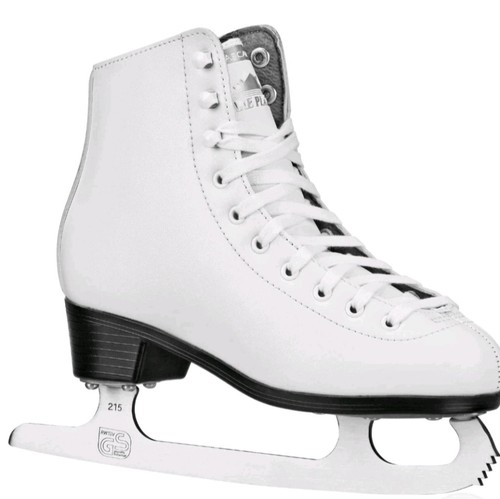 Lake placid cascade - girl, ice