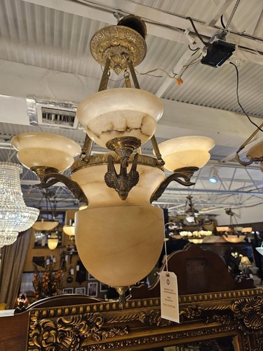 Beautiful alabaster chandelier - beautiful,