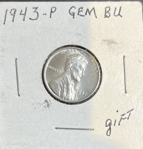 Penny 1943 gem bu steel - 1943-p,