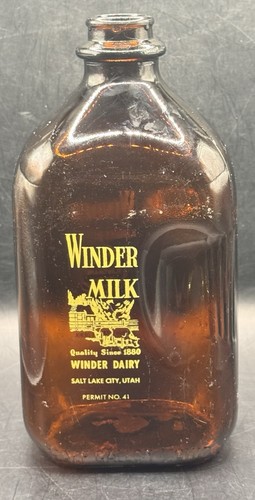 Vtg amber glass gallon - vtg,